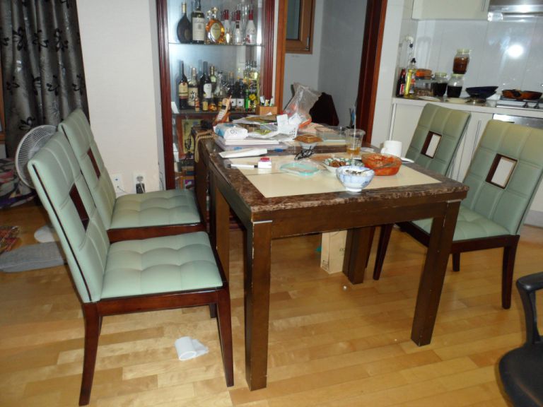 사직동 반도보라 고객님 고급인조가죽갈이 전,후