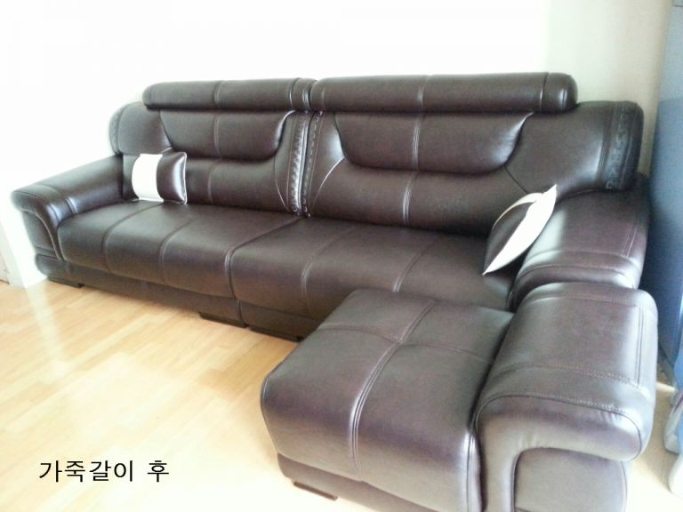 창원 극동아파트 고객님 쇼파 가죽갈이